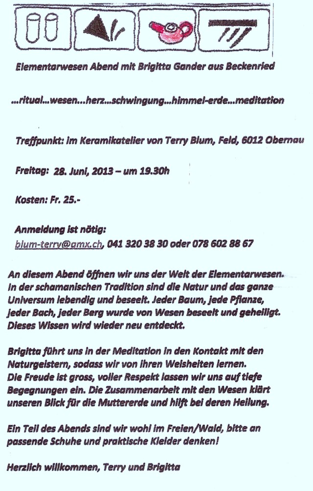 Elementarwesen-Abend